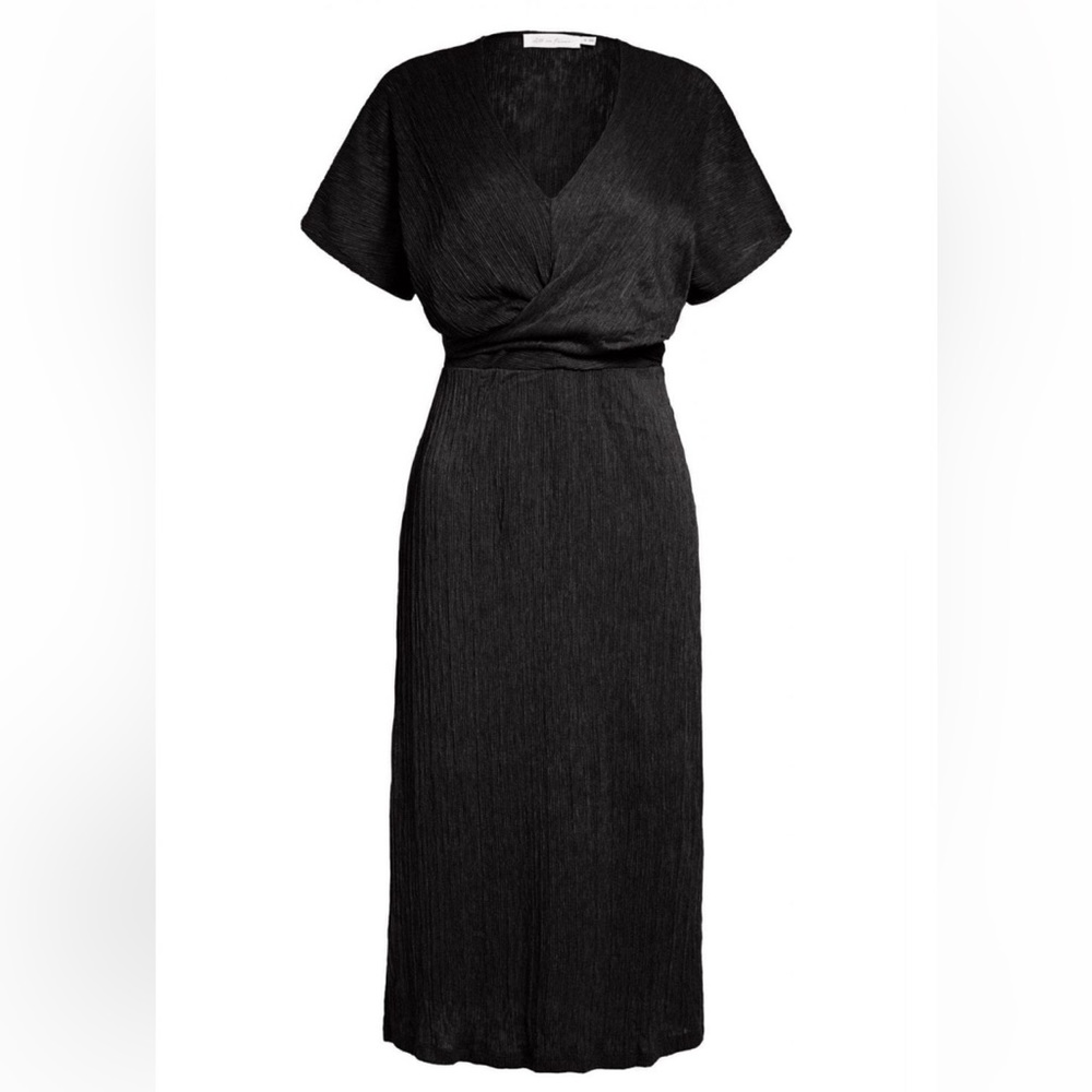 All In Favor Black Midi Dress
